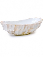Shell Mother of Pearl White Boat 46x20x13cm (levertijd)